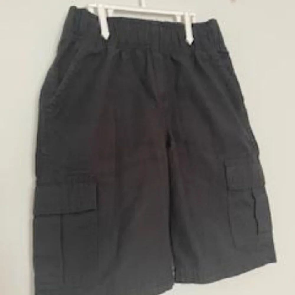 The Children’s Place Boys’ Pull-On Cargo Shorts – Size 6 (Washed Black)